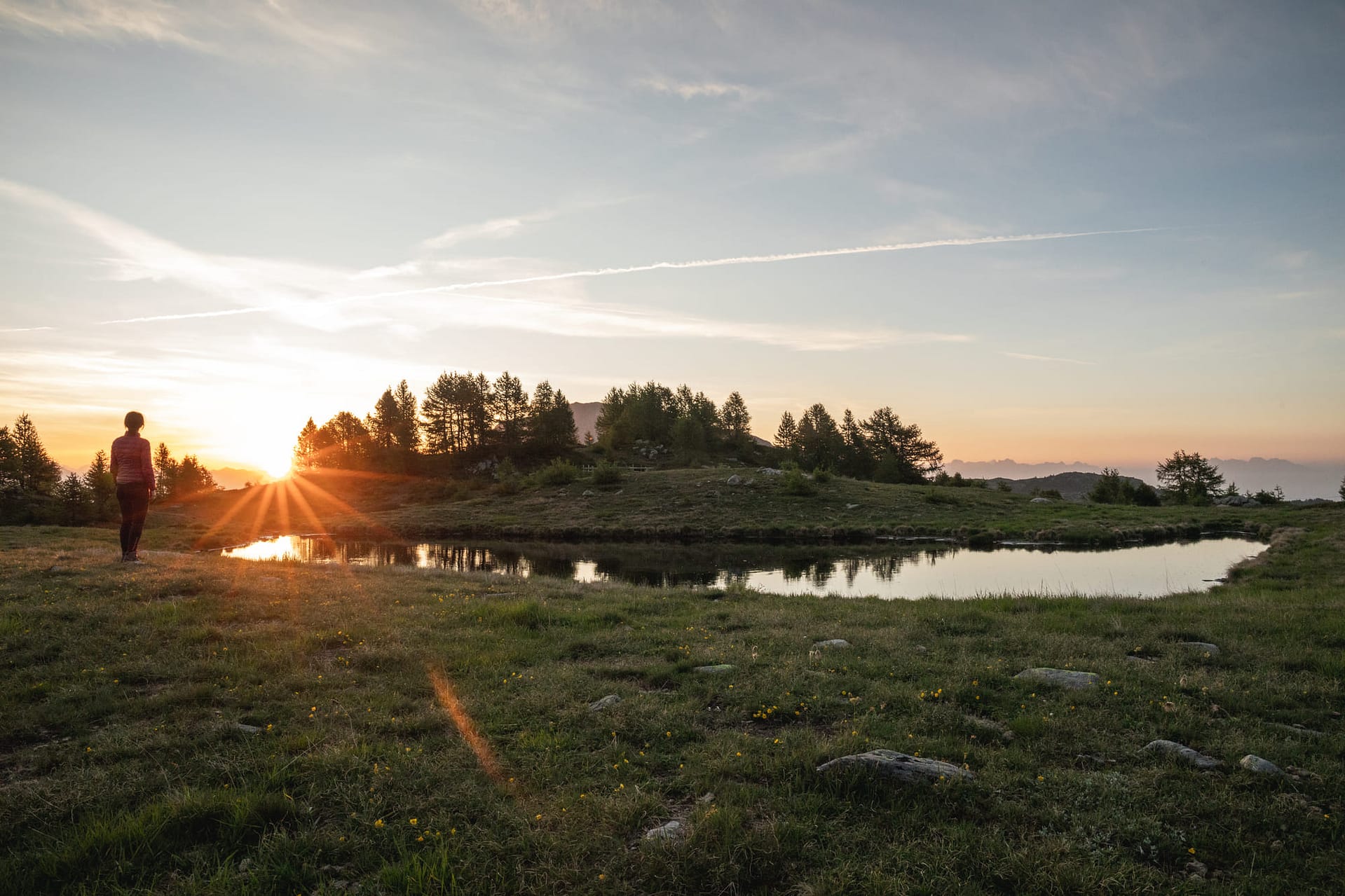 Immer wieder ganz besondere Momente erlebt man beim Sonnenaufgang in den Bergen