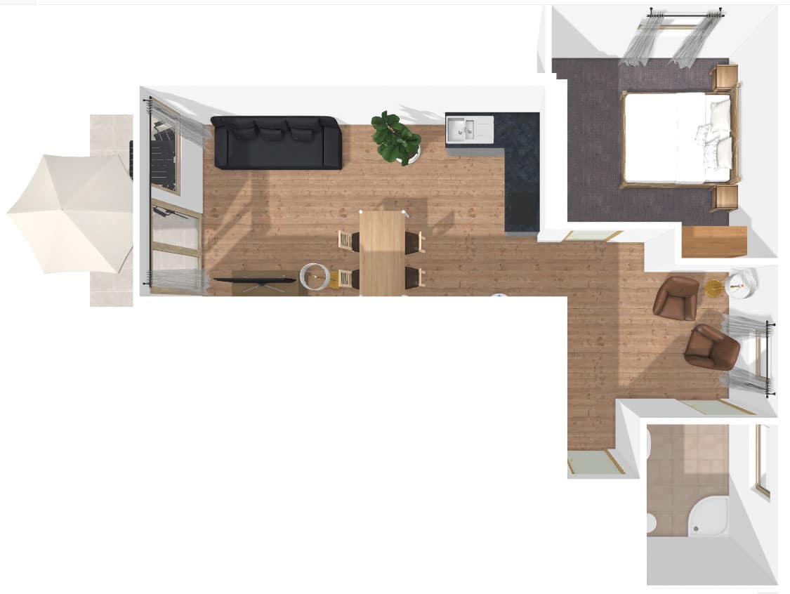 Grundriss Apartment Karspitz